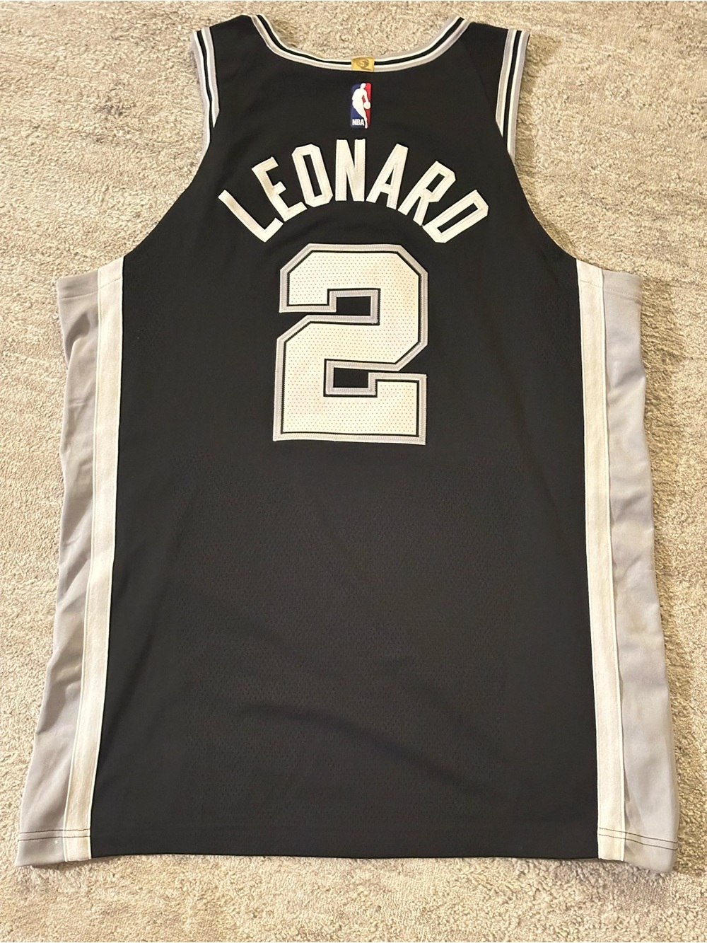 Nike Black NBA Engineered #2 Kawhi Leonard Jersey Patch Detail - Picture 7 of 8